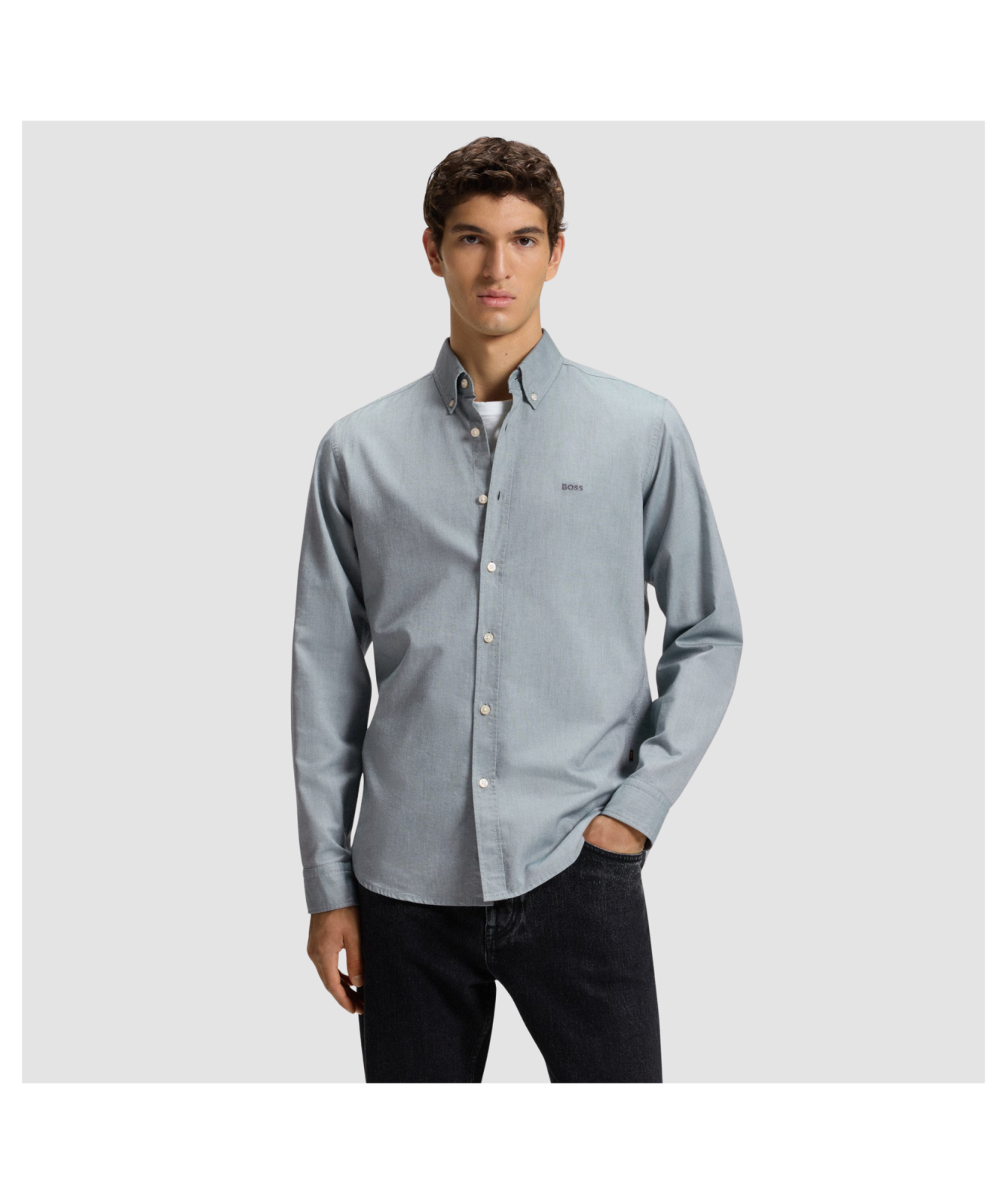 BOSS Long Sleeve Shirt | Regular-Fit Shirt In Oxford Cotton 