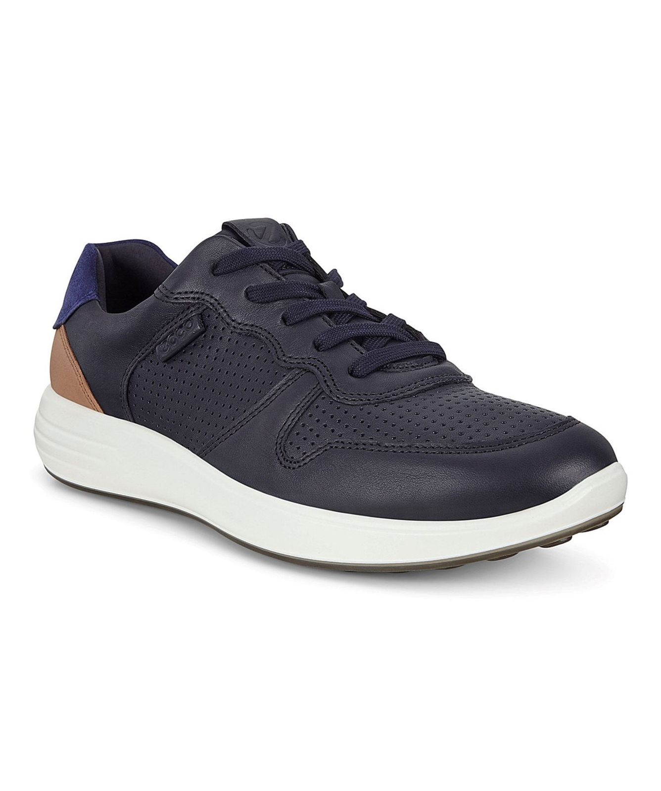 ECCO Men's Soft Runner Trainer Navy