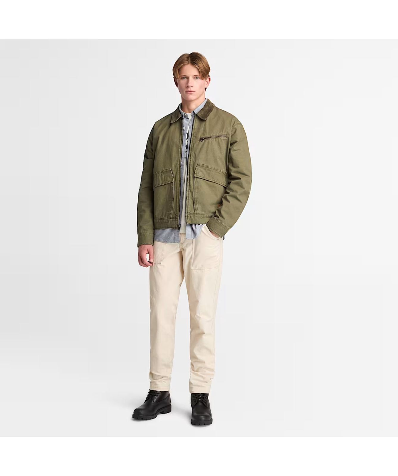 Timberland Strafford Washed Canvas Jacket Khaki-TB0A5TGFA58