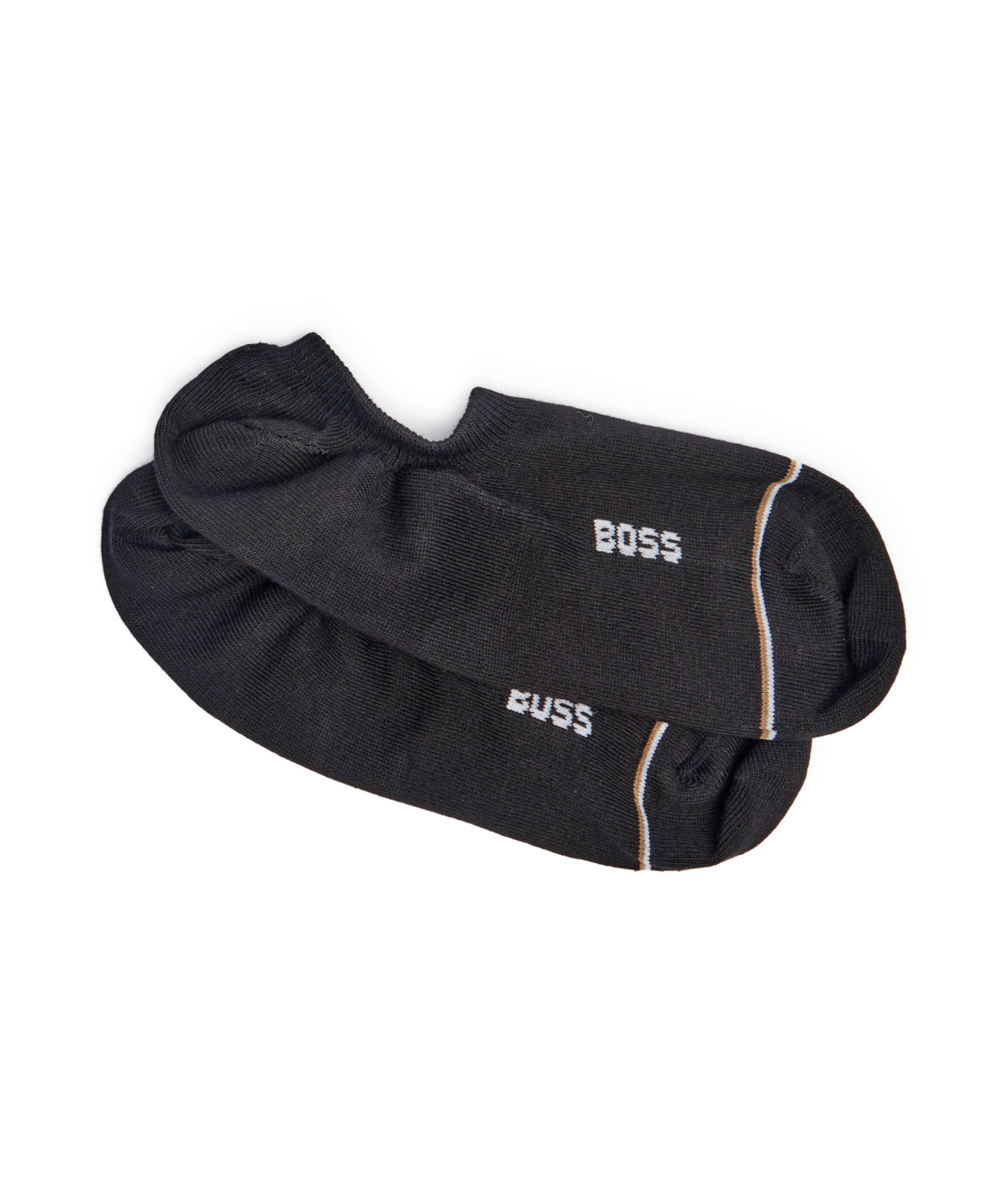 BOSS 2P AS PlushDesign CC – Calzini Corti Uomo, Neri, Morbidi, Vestibilità Aderente - 3
