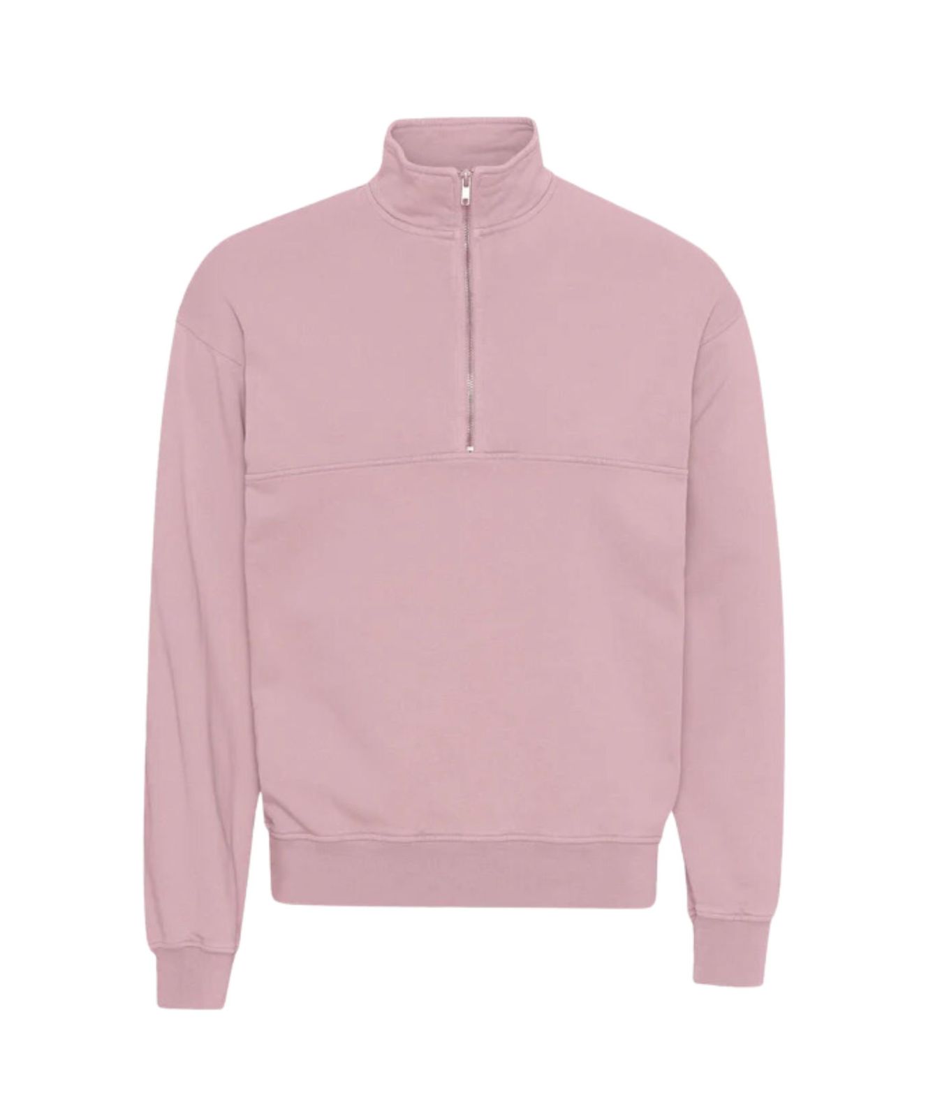 Pink Slouchy Quarter Zip Colourful Standard Classic ¼ Mens Zip