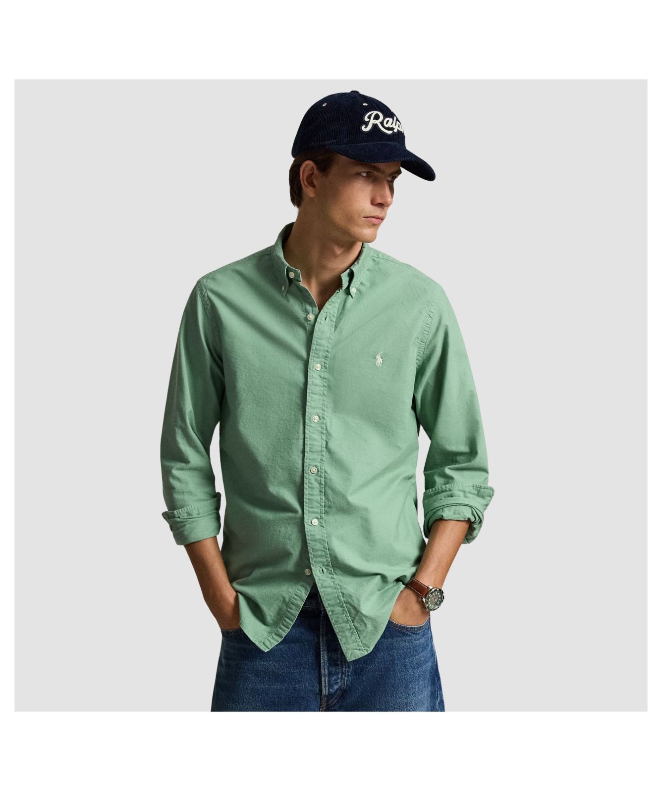 Men's Polo Ralph Lauren Custom Fit Garment-Dyed Oxford Shirt | Kular Fashion Men's Polo Ralph Lauren Custom Fit Garment-Dyed Oxford Shirt | Kular Fashion