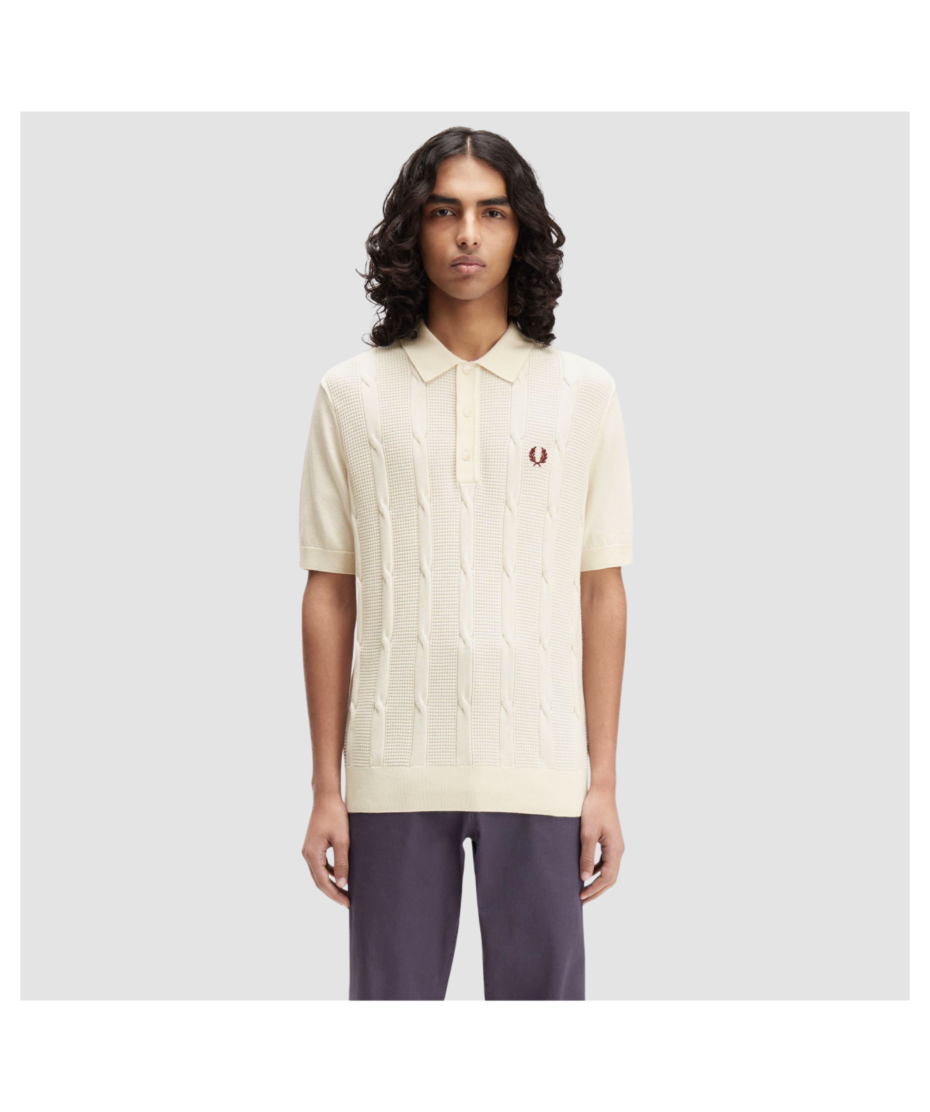 FRED PERRY × EDIFICE KNIT POLO SHIRT 和紙 FRED PERRY × EDIFICE KNIT POLO SHIRT 和紙 FRED PERRY × EDIFICE