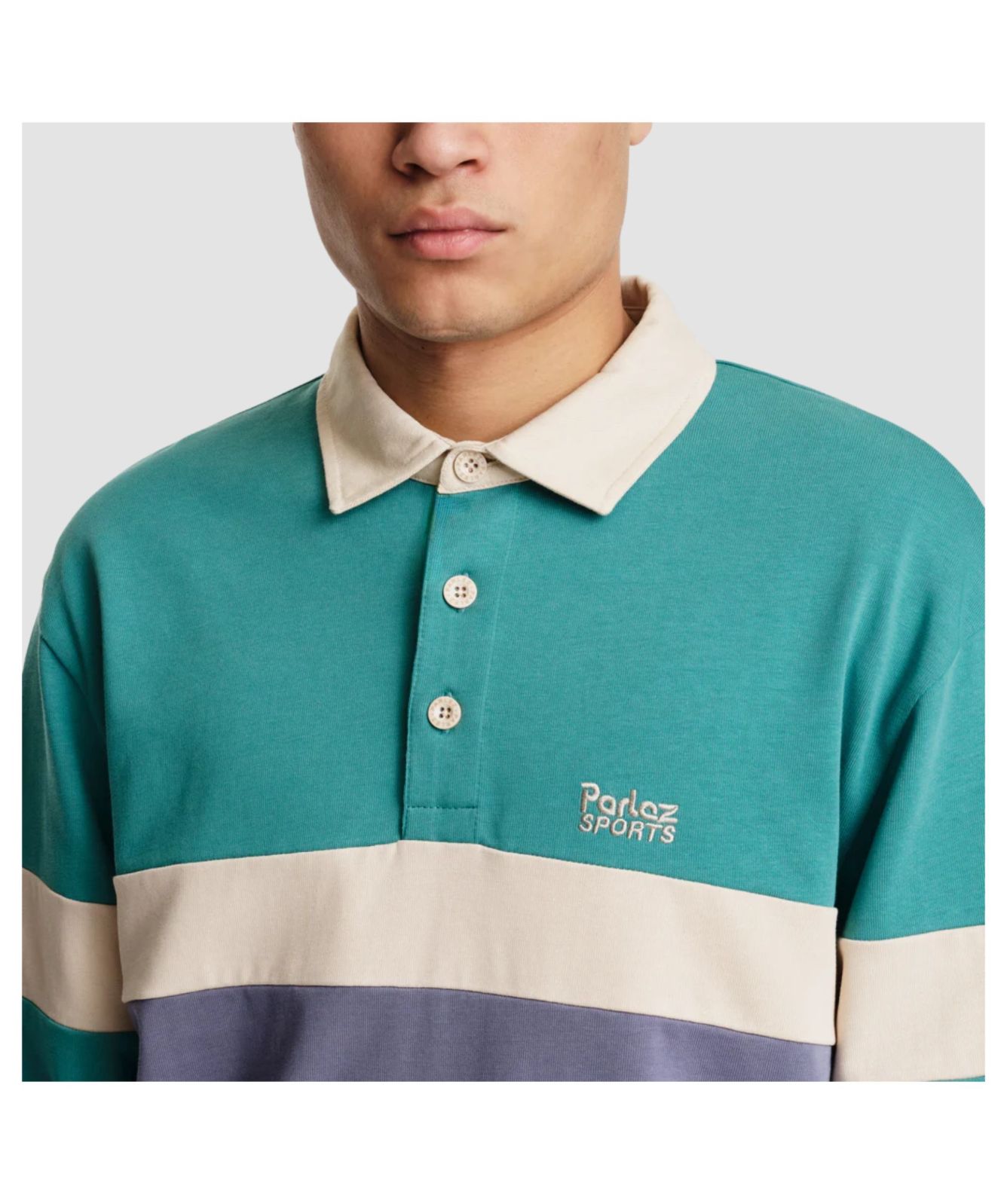 Men's Parlez Plaza Rugby Shirt - Purple Haze | Kular Fashion