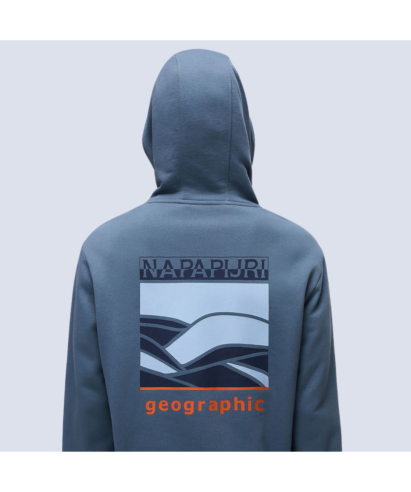 Napapijri Relaxed Fit Sovanna Hoodie Sky Blue-NP0A4IBYI831