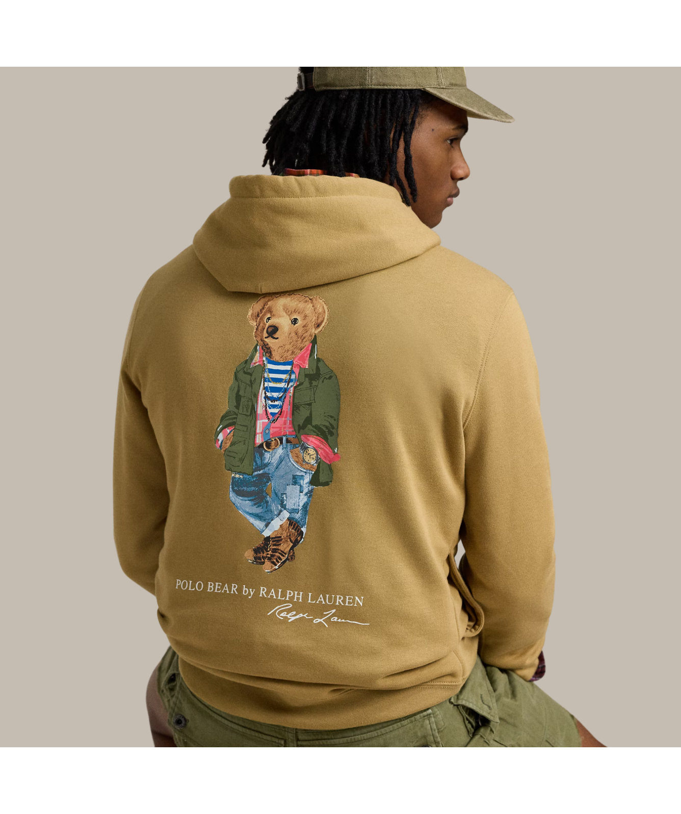 Polo Ralph Lauren Polo RL Bear Fleece Hoodie | Camel -710958449001