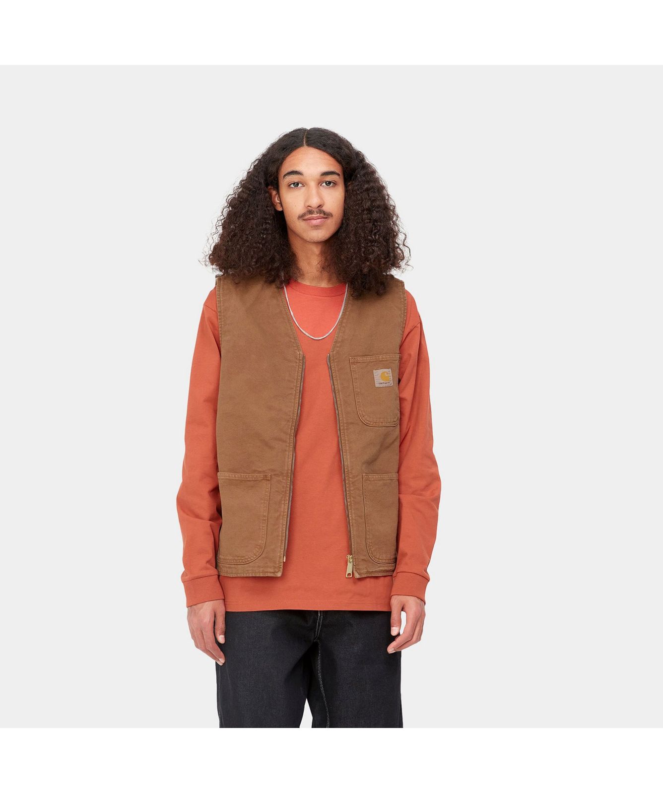 Carhartt WIP Men's Arbor Vest | Blue or Brown - I030438 40