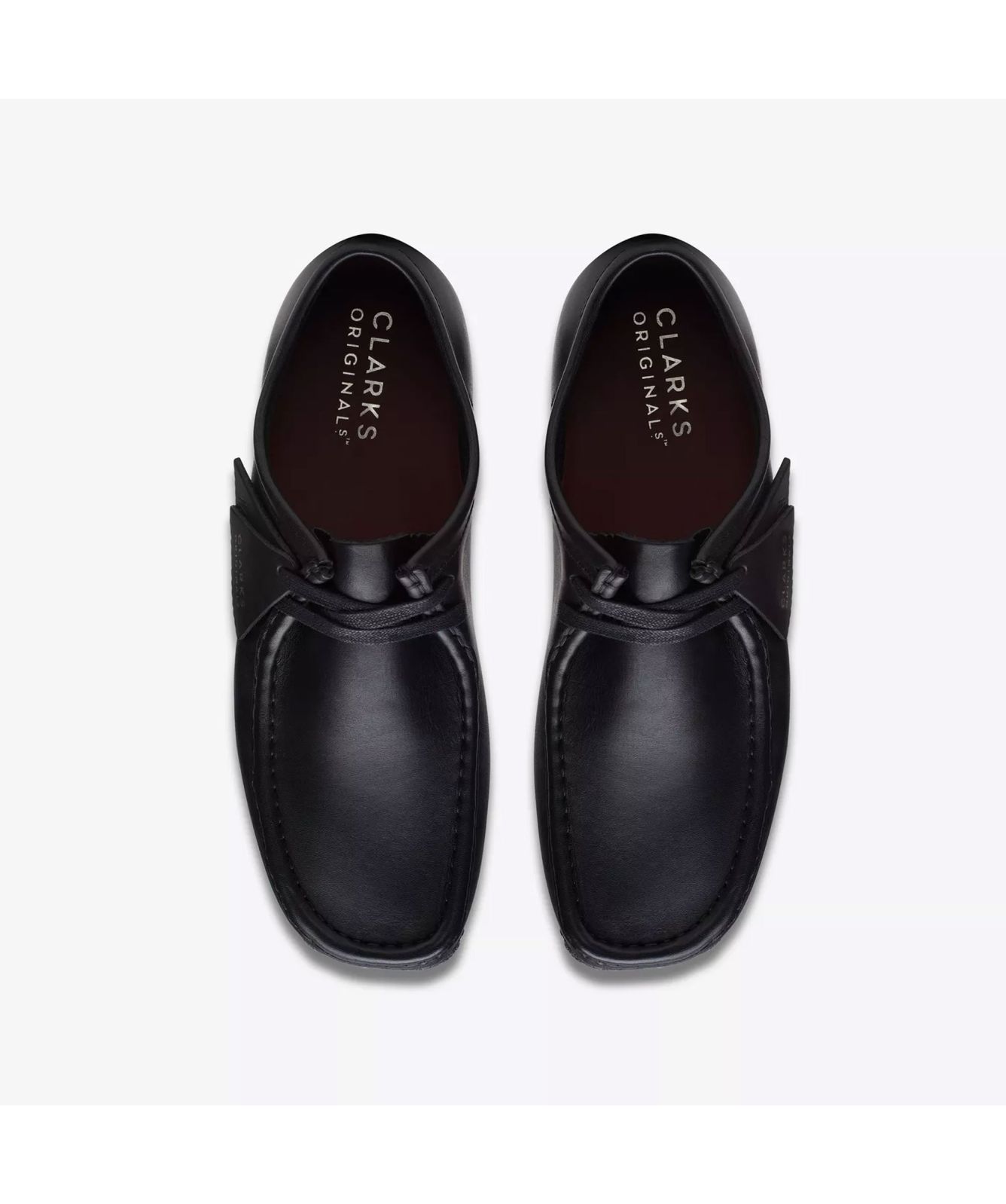 clarks black leather wallabee black-2615551