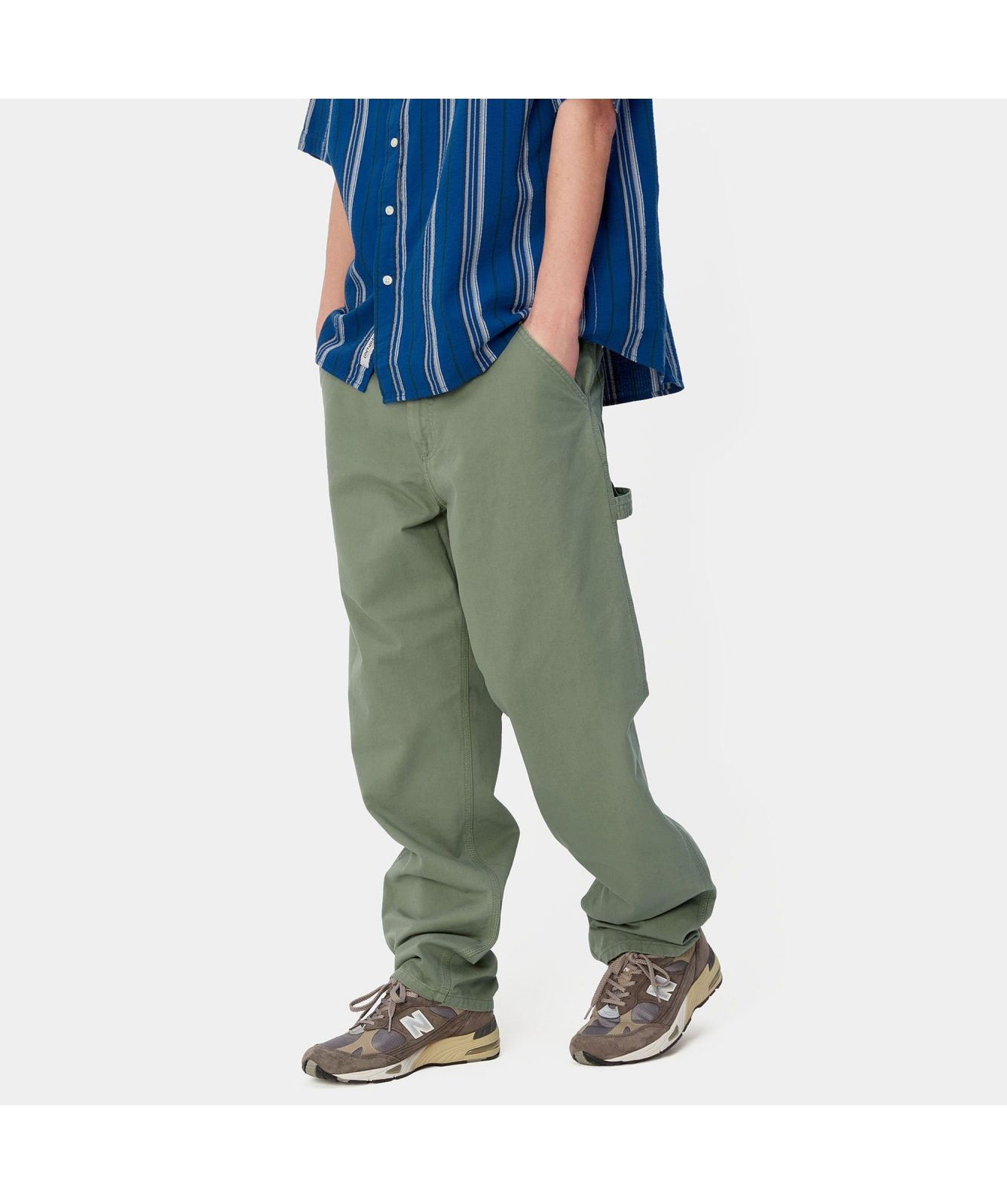 Carhartt WIP Single Knee Pant in Olive- 1031499-1yfgd