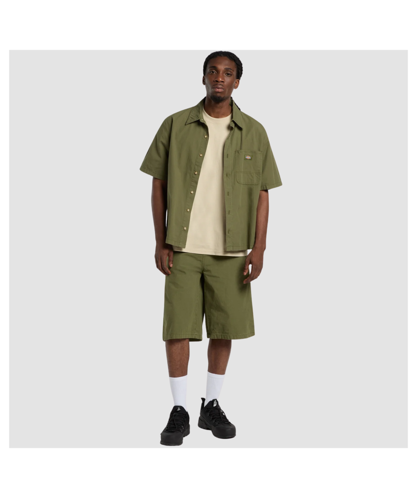 Dickies Vernal Short Sleeve Overshirt - Green | Kular Fashion