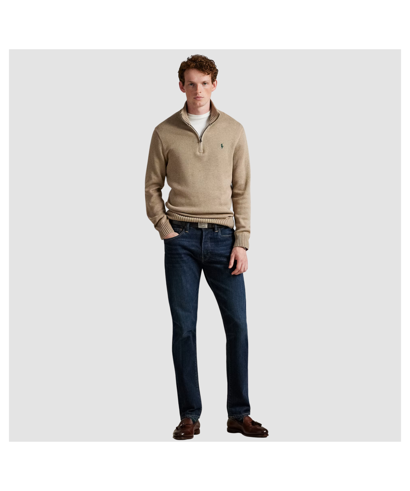 Polo Ralph Lauren Cotton Quarter-Zip Jumper | Kular Fashion