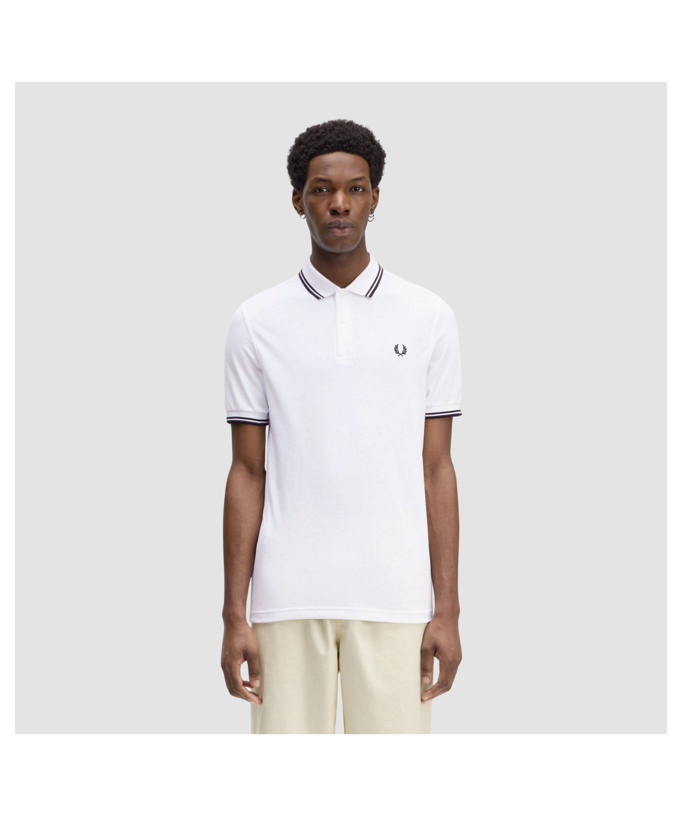 Fred Perry Polo | M3600 Polo Shirt | Black - M3600 350, White 