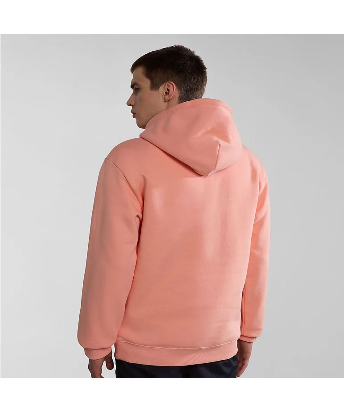送料込★NAPAPIJRI★B-Box 1 パーカー・フーディー napapijri B Box Men's Hoodie in pink salmon np0a4gbep1i1