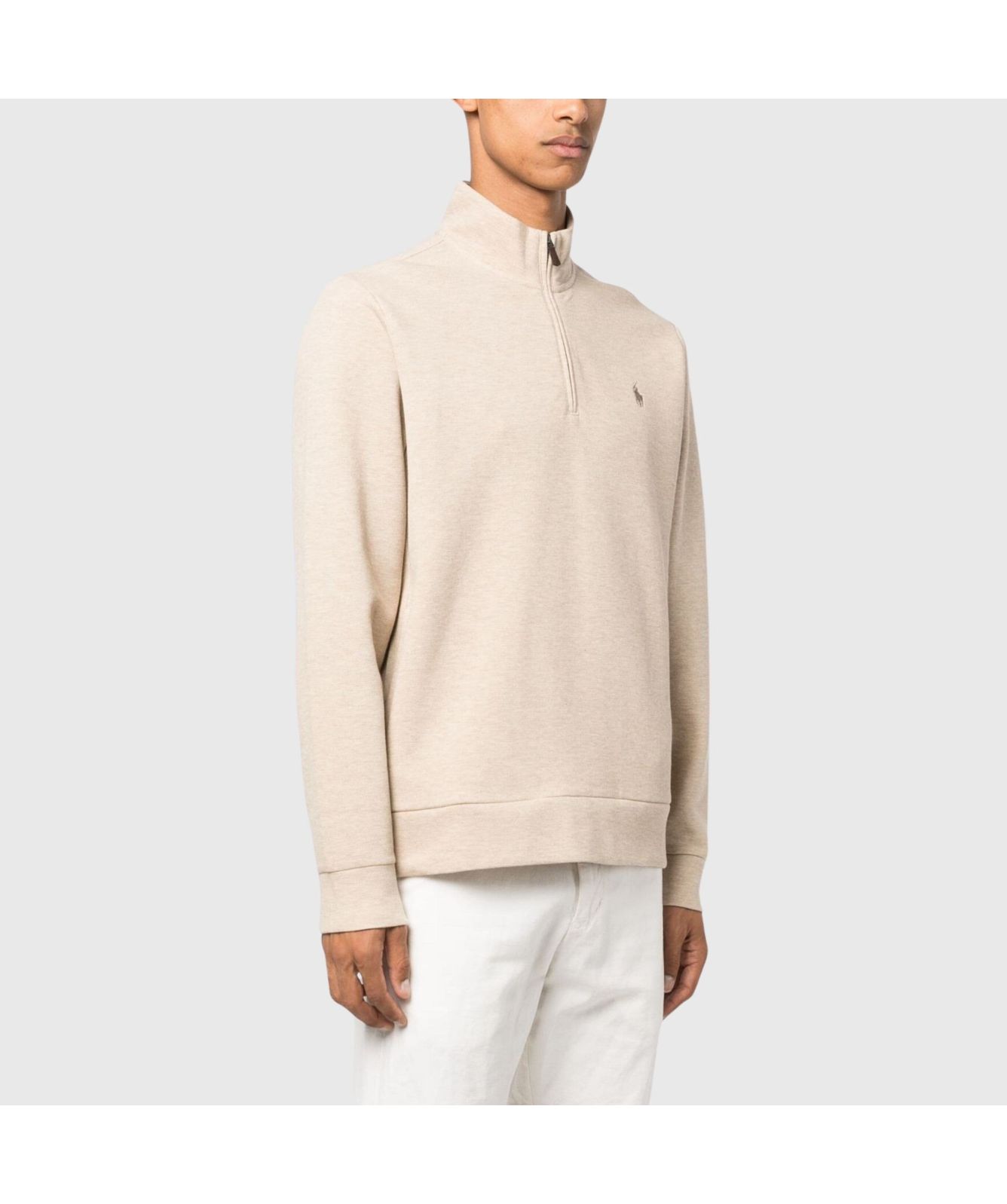 Polo Ralph Lauren Classic ¼ Zip Sweatshirt | Beige-710909883002