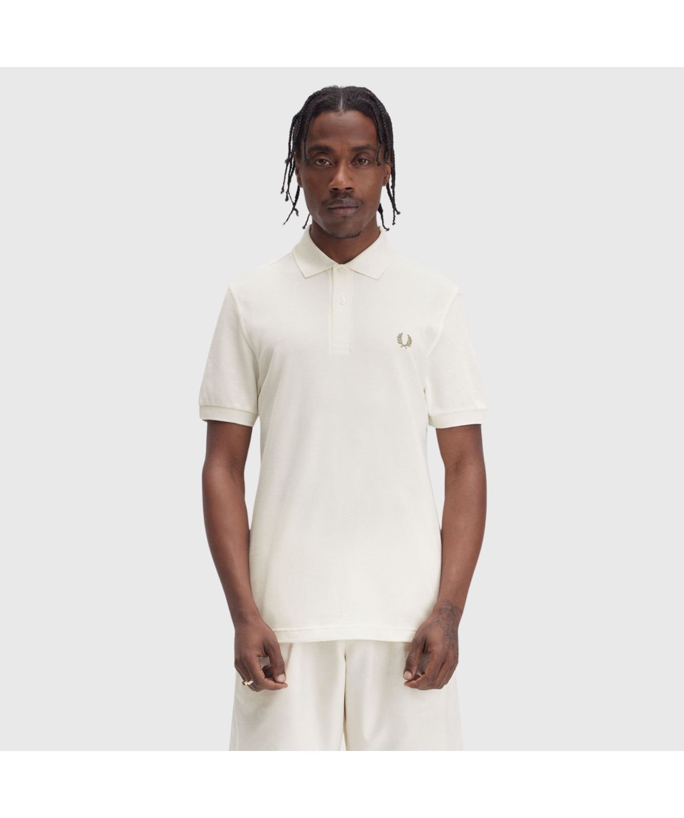 ポロシャツ PLAIN FRED PERRY SHIRT M6000 100_WHITE
