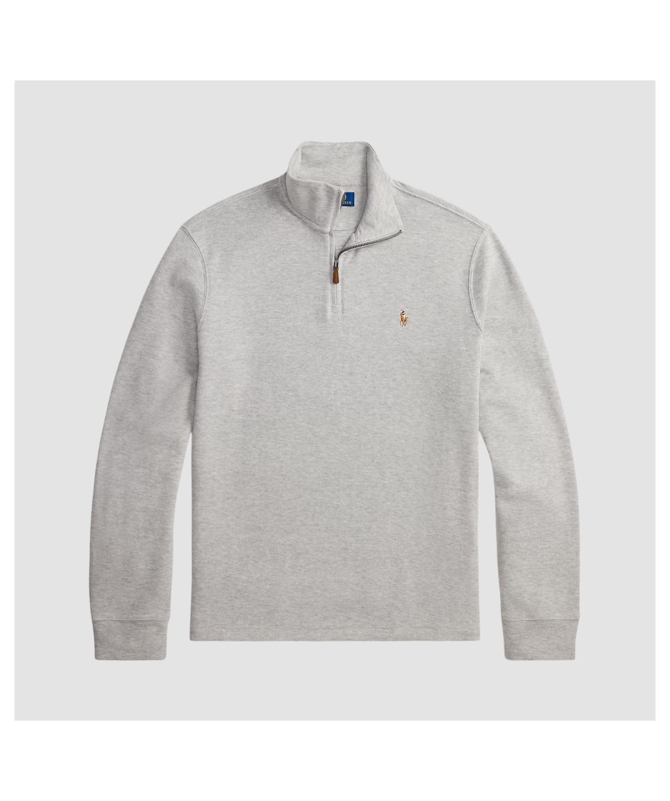 Men's Polo Ralph Lauren Estate Rib Quarter-Zip Pullover - Beige