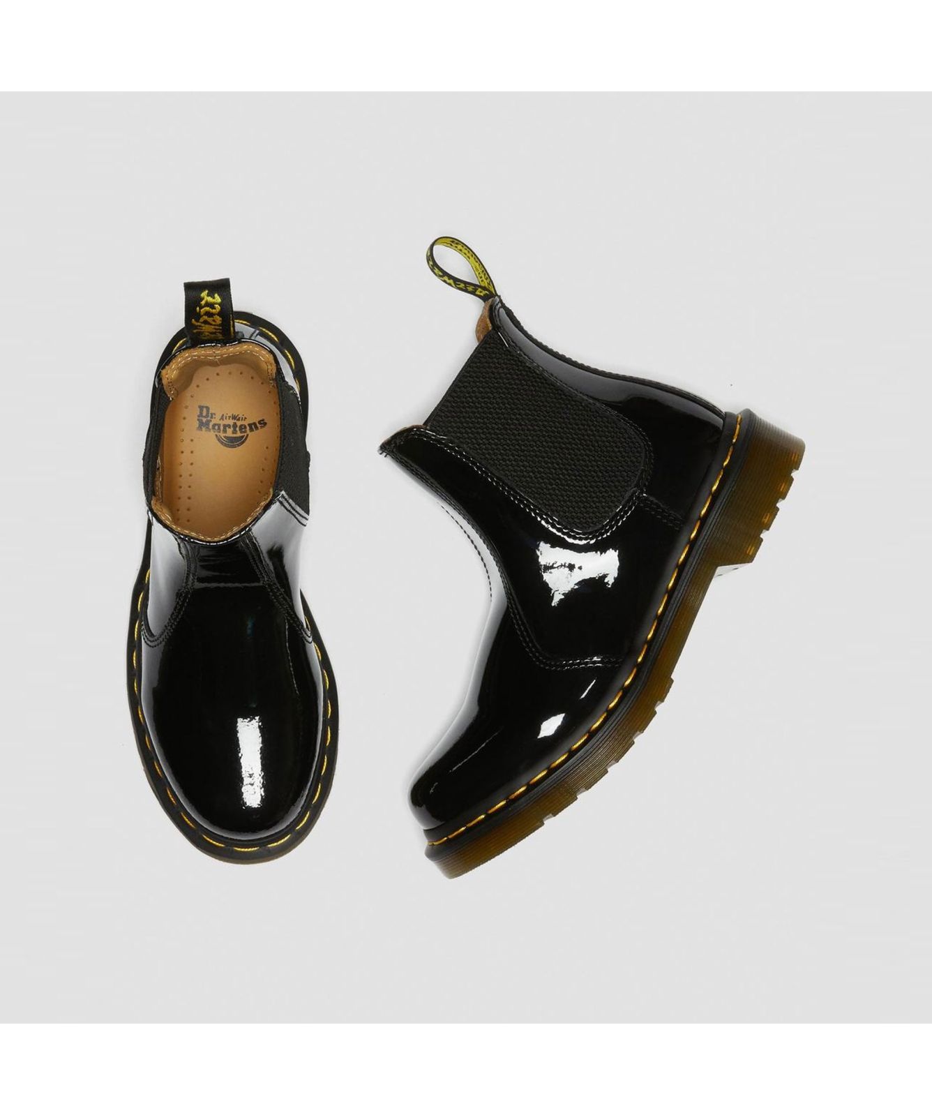 Chelsea Black Patent Boots Dr Martens Martens Womens 2976 Patent