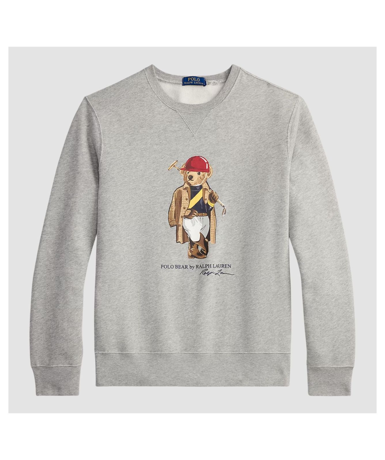 Men's Polo Ralph Lauren Bear Sweatshirt- Heather Grey | Kular Fashion