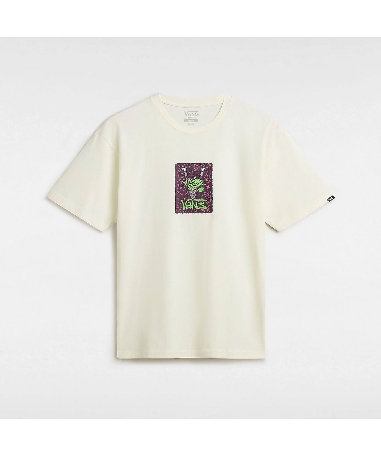 vans Visual Think Logo T-shirt | Cream VN000G4JFS8 at kular