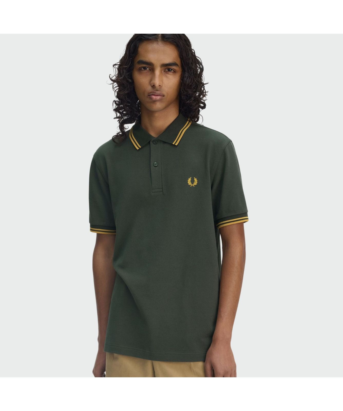 Pull Vintage Fred Perry 100% Coton - Édition Spéciale LONDON - Taille L Vert - Occasion