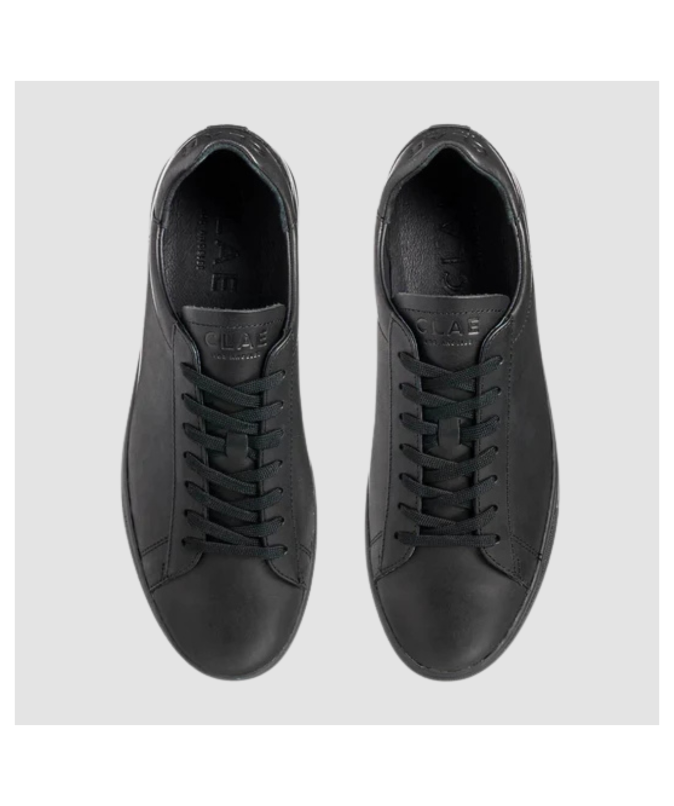 CLAE BRADLEY ESSENTIALS Trainers | Triple Black Leather - CL20CBR05