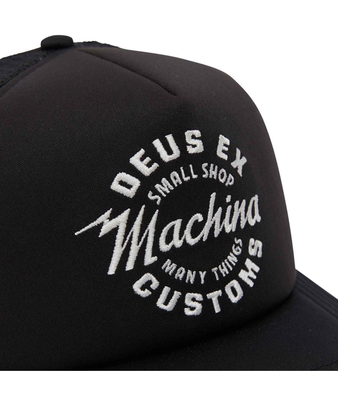Deus Ex Machina Cappellino Trucker Verde E Crimson | Visiera Curva | Chiusura Regolabile A Strappo
