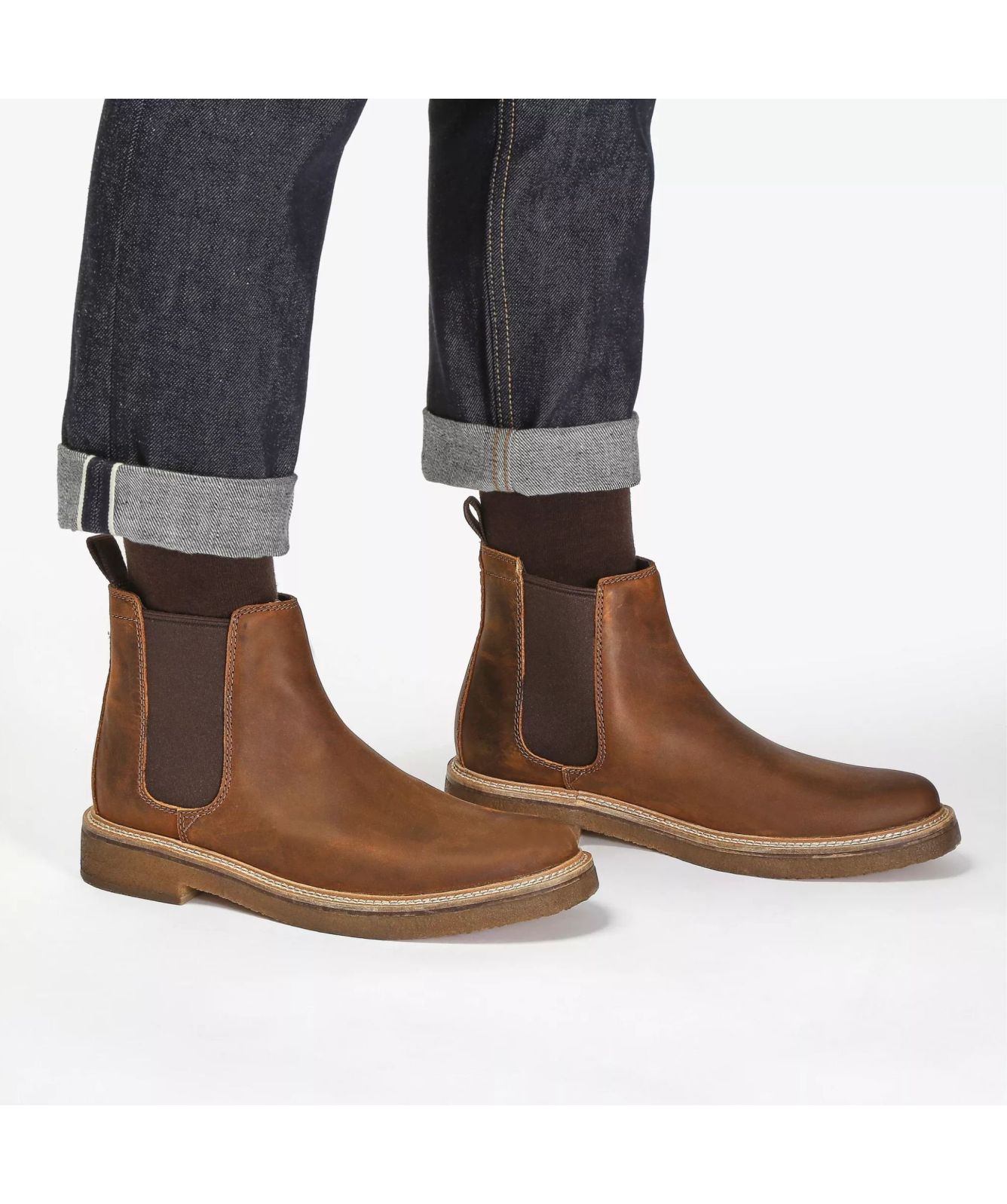 Clarks Originals Clarkdale Chelsea Boots Brown 261735327090