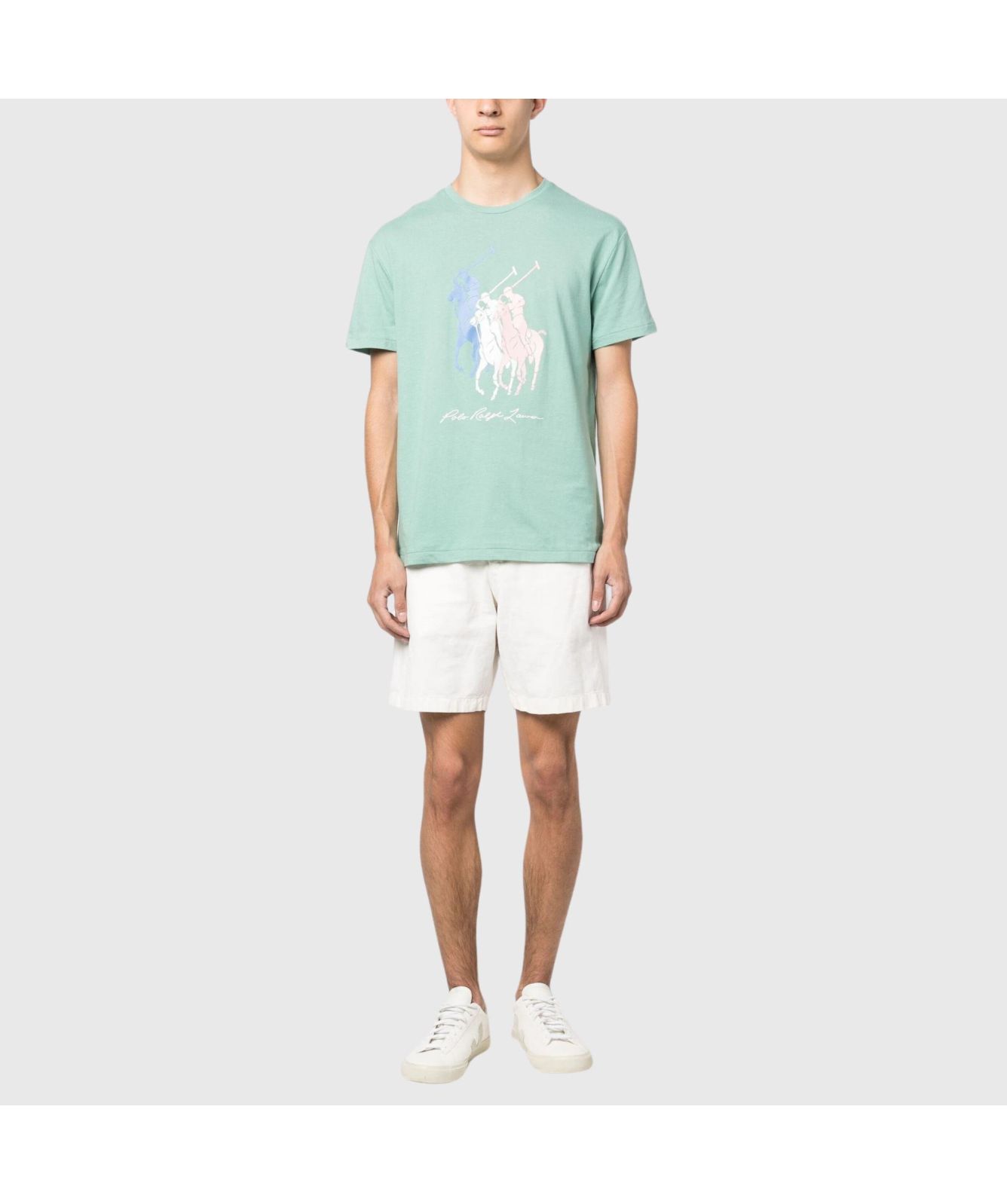 Polo Ralph Lauren Multi Colour Logo Crew Neck t-Shirt green