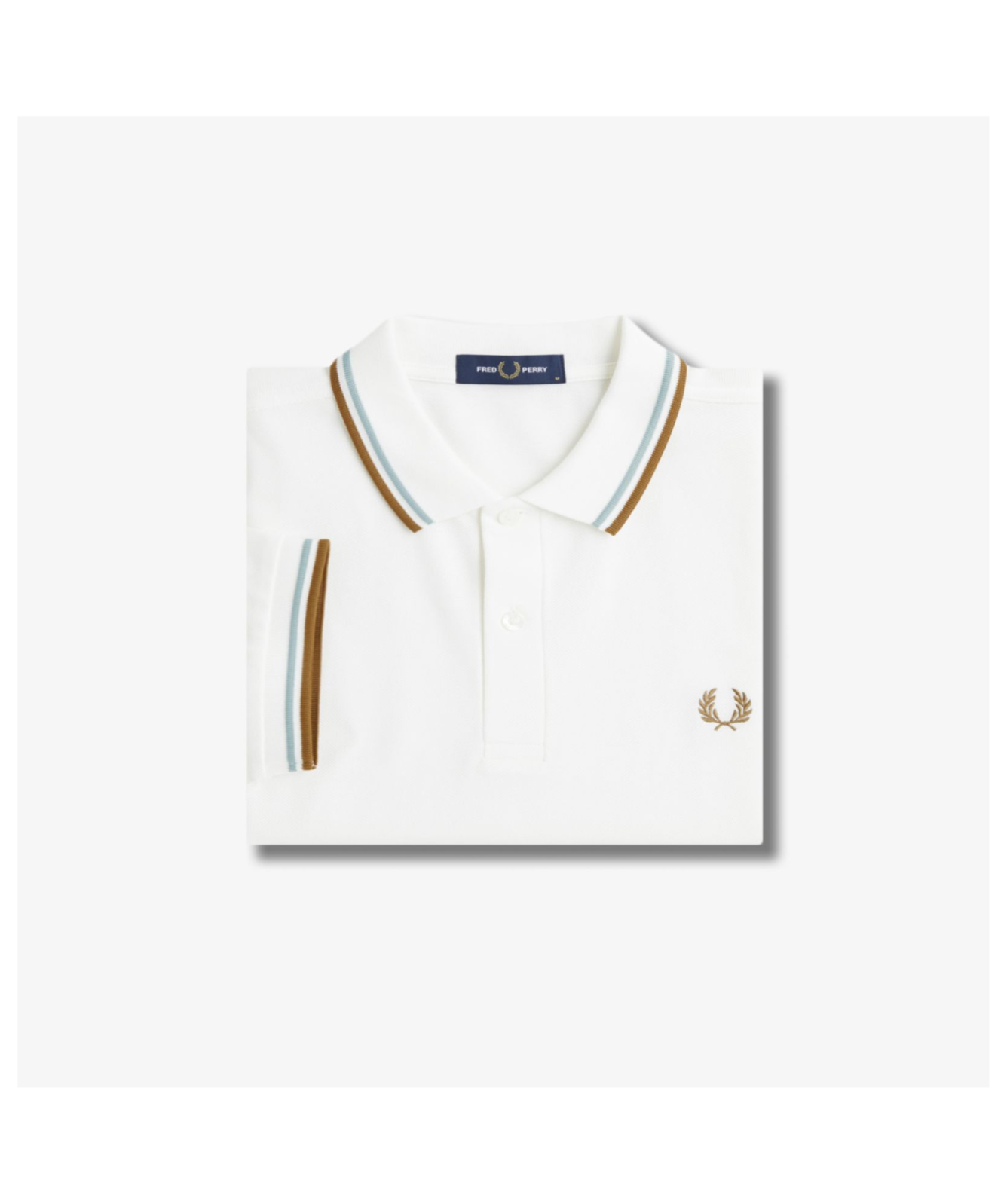 Fred Perry M3600 Twin Tipped Polo Shirt | Blue, Cream, Sage
