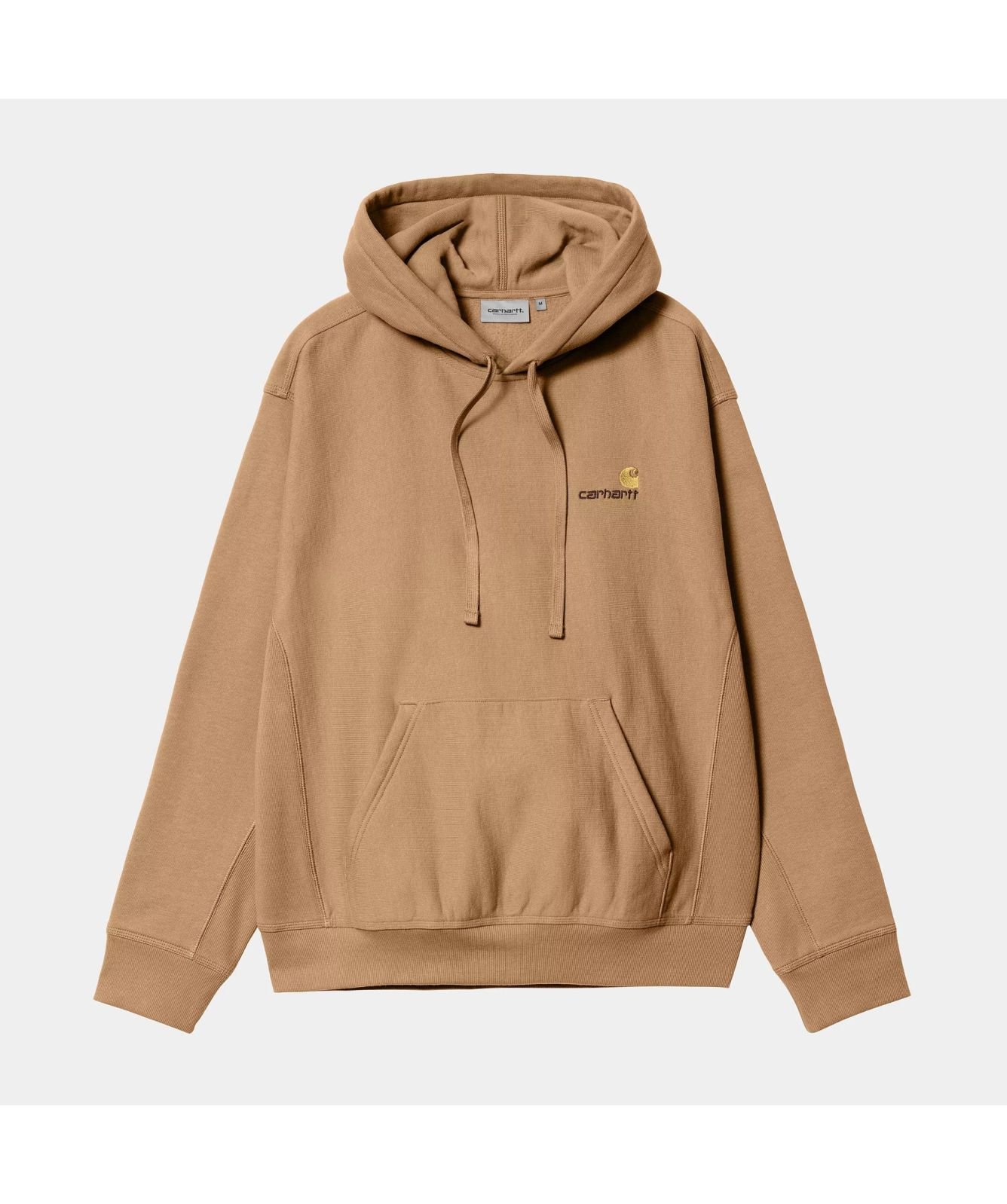 Carhartt WIP American Script Hoodie | Green-I028279-2BR-Tan Carhartt WIP American Script Hoodie | Green-I028279-2BR-Tan