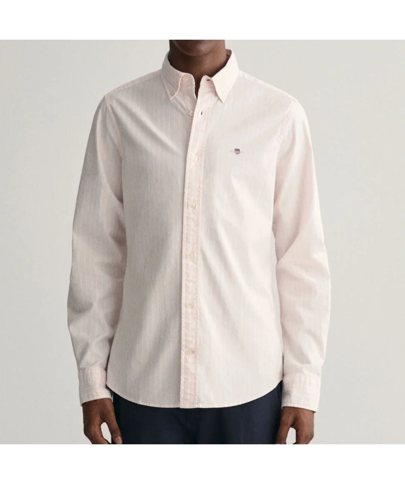 GANT Oxford Stripe Slim Fit Shirt Pink 3240047-662, ﻿Sky Blue