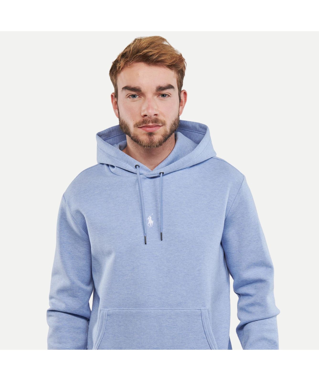 Polo Ralph Lauren Centre Chest Logo Hoodie Blue heather