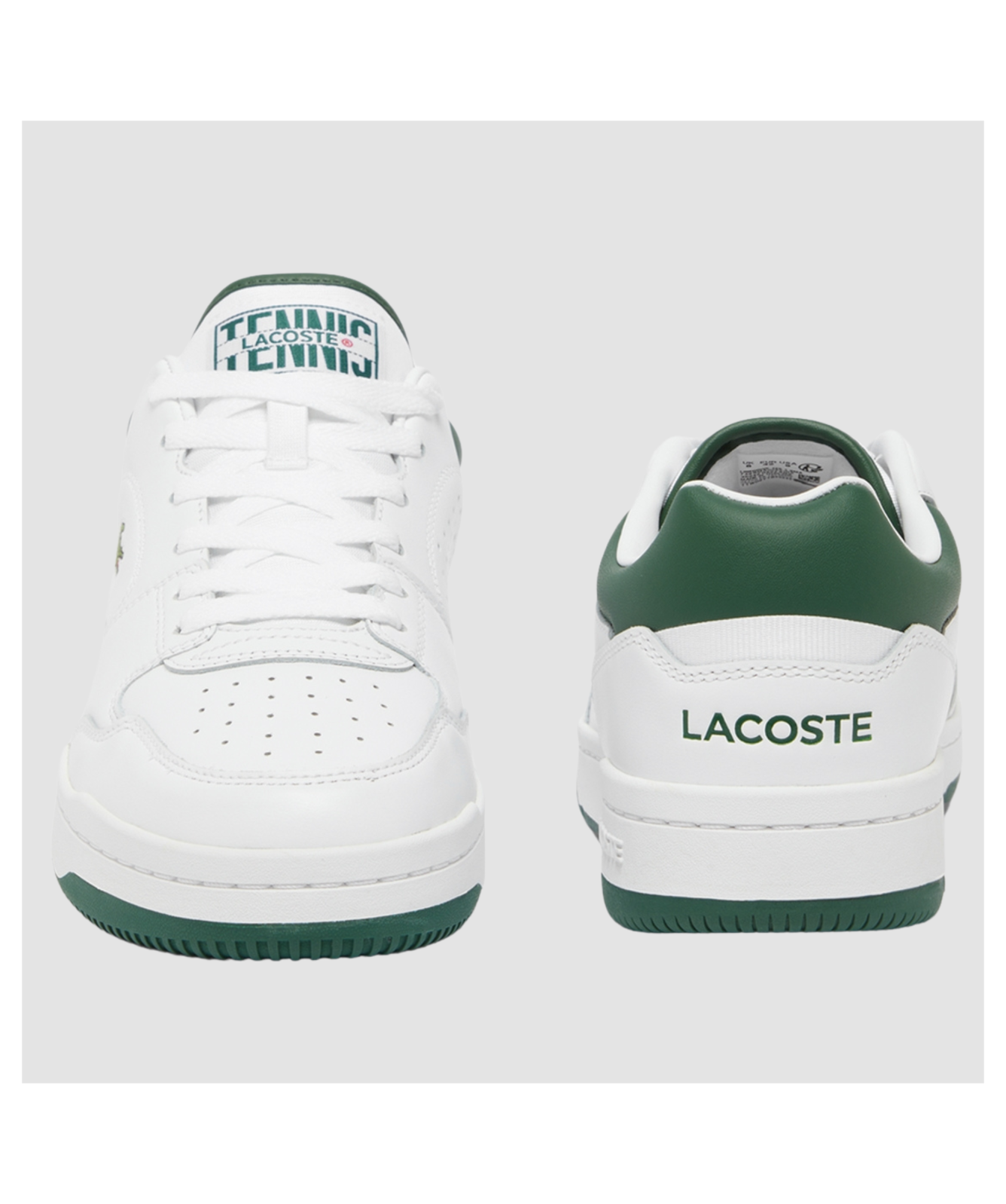 Lacoste Classic White Leather Sneakers with‎ Green Accent Tennis Court Shoes Carnaby Set Leather Sneakers main image 4