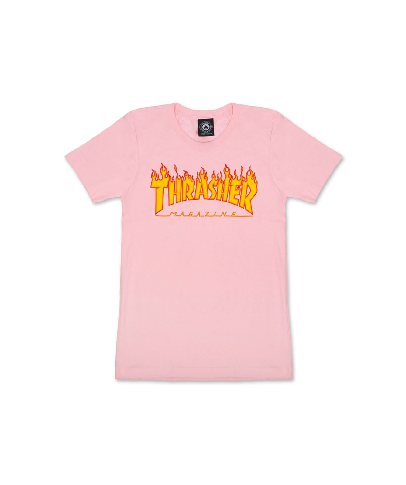 Thrasher Girls Flame Logo T-Shirt Pink