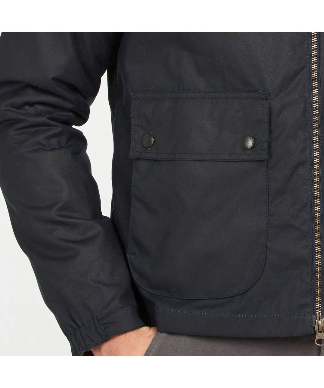Barbour Dom Waxed Jacket | Navy