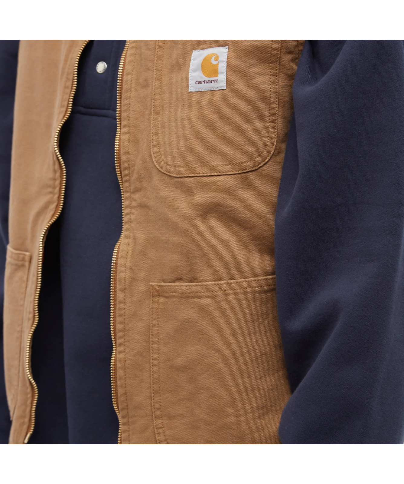 Carhartt WIP Arbor Summer Vest | Hamilton Brown Rinsed