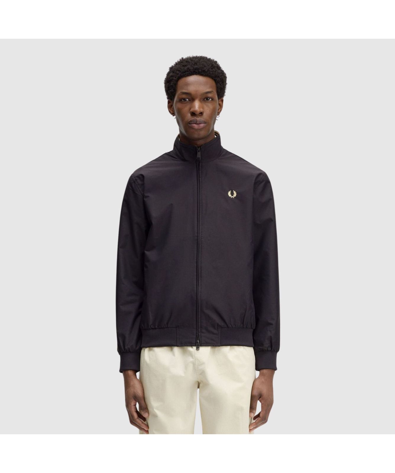 Fred Perry The Brentham Jacket | Black-J2660-350 -kular fashion