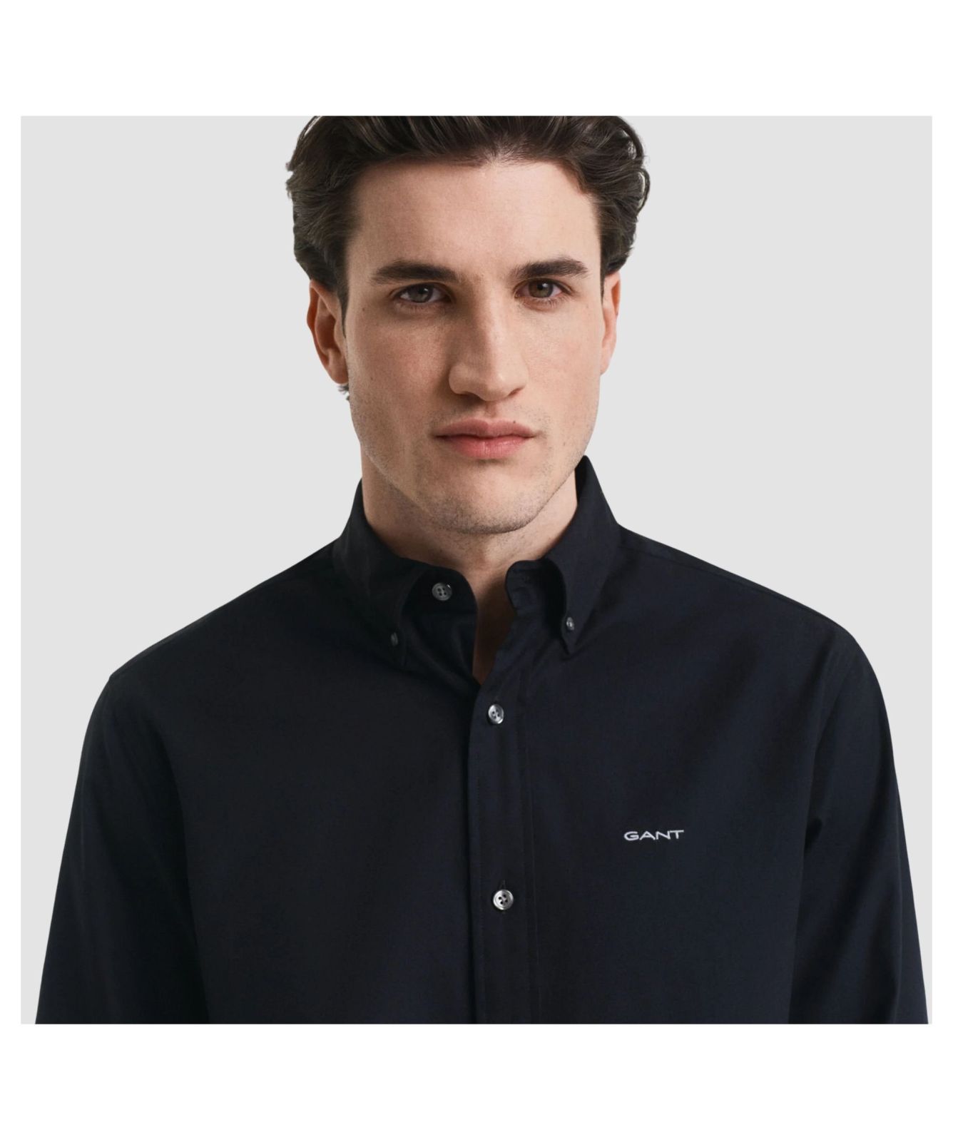 Gant Collection Men's GANT Regular Fit Long Sleeve Shirt - Black | Kular Fashion