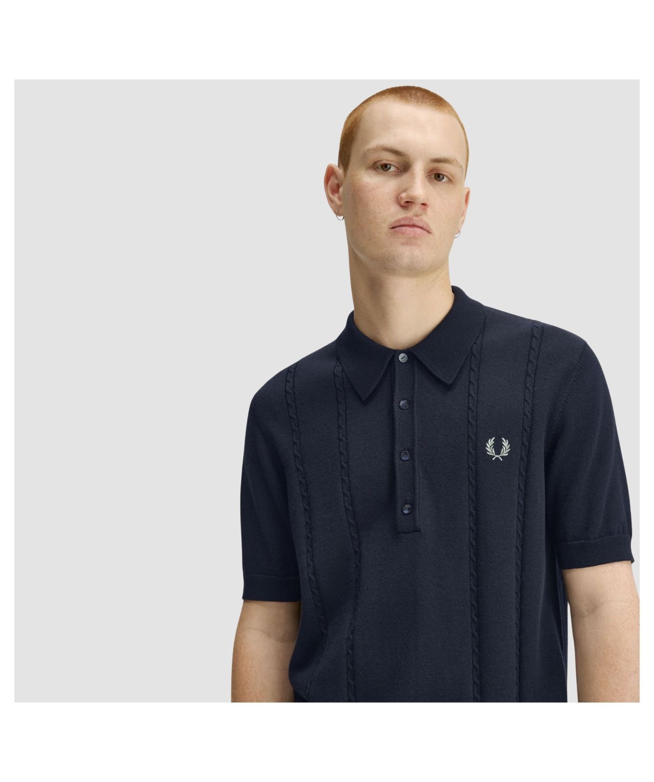 Men's Fred Perry Cable Knit Shirt | Kular Fashion