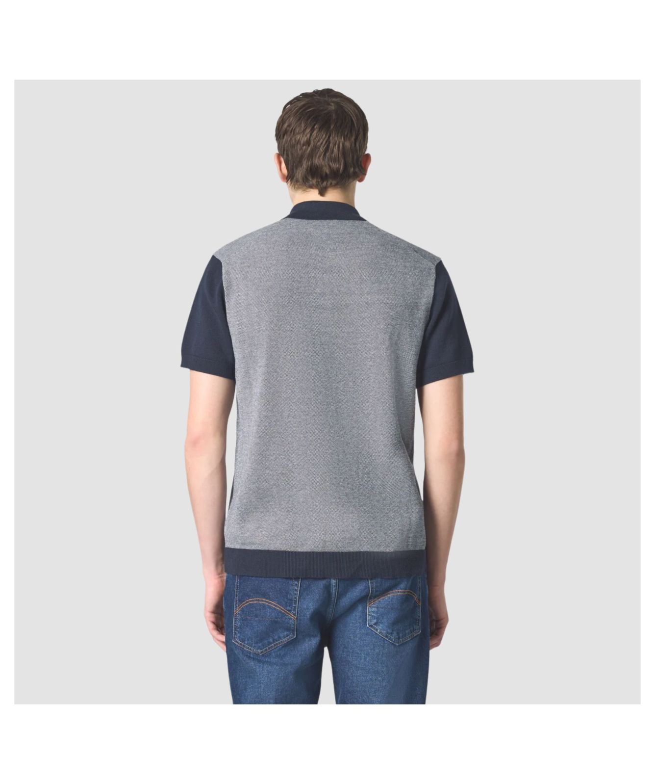 Men's Pretty Green Roxy Knit Short Sleeve Shirt - Grey | Kular Fashion