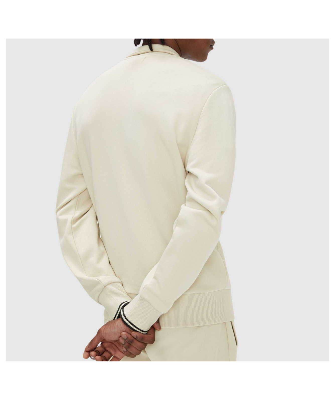 Fred Perry Half Zip Sweatshirt | Beige, Blue, Pink or Sky Blue - M3574