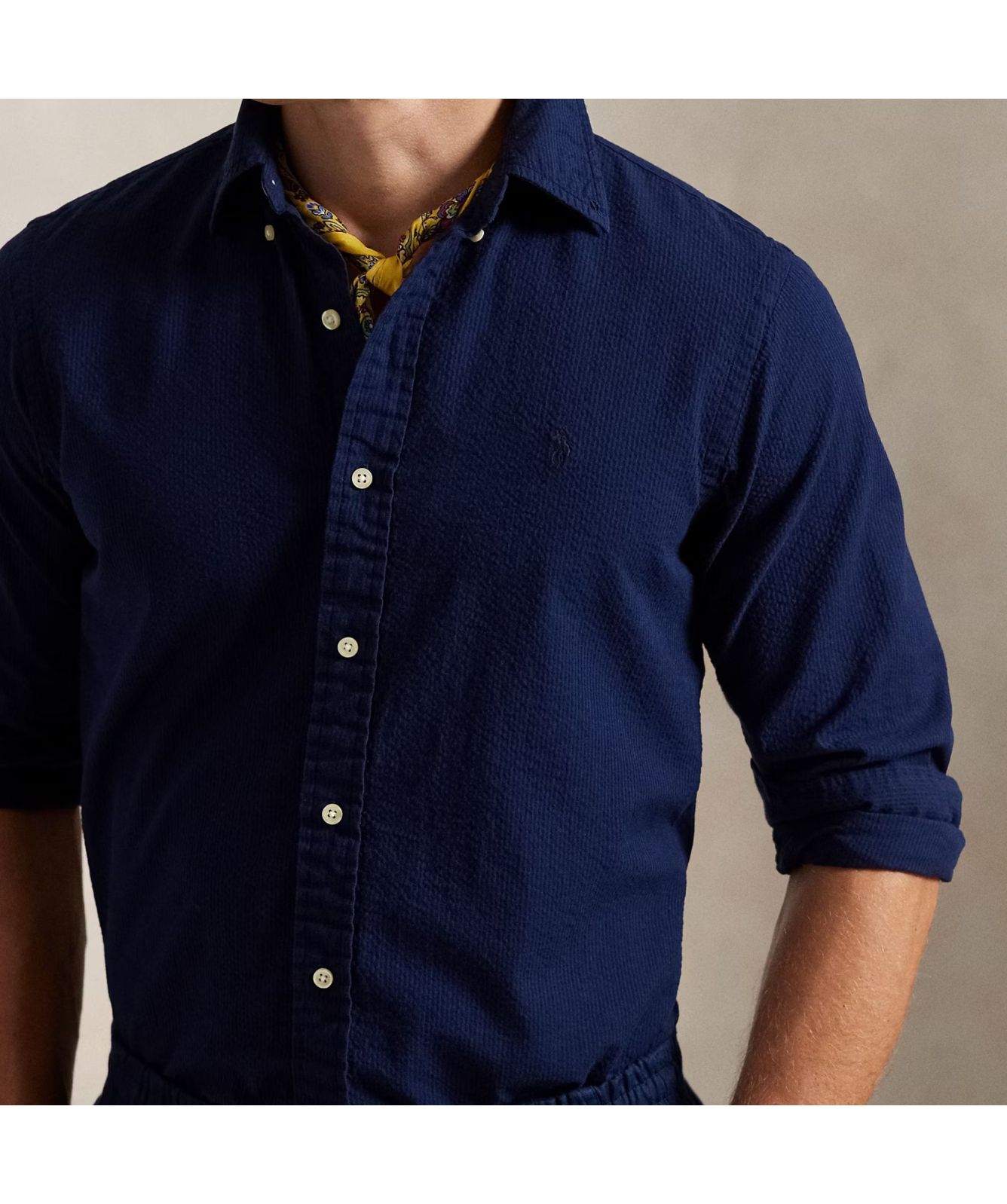 【ネイビー（40）】Seersucker SS Polo Seersucker SS Polo | Saturdays NYC Japan