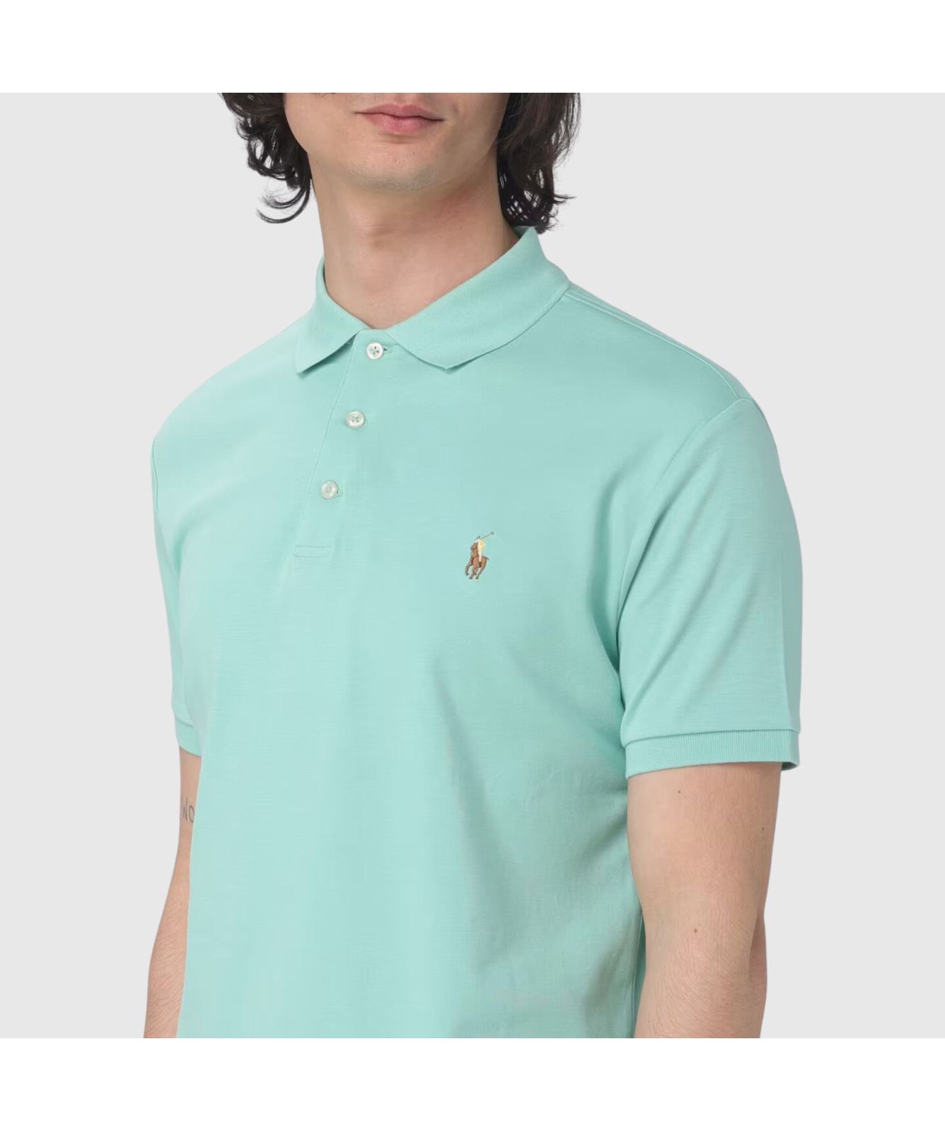 Polo Ralph Lauren Custom Slim Fit Soft Cotton Polo Shirt | Blue