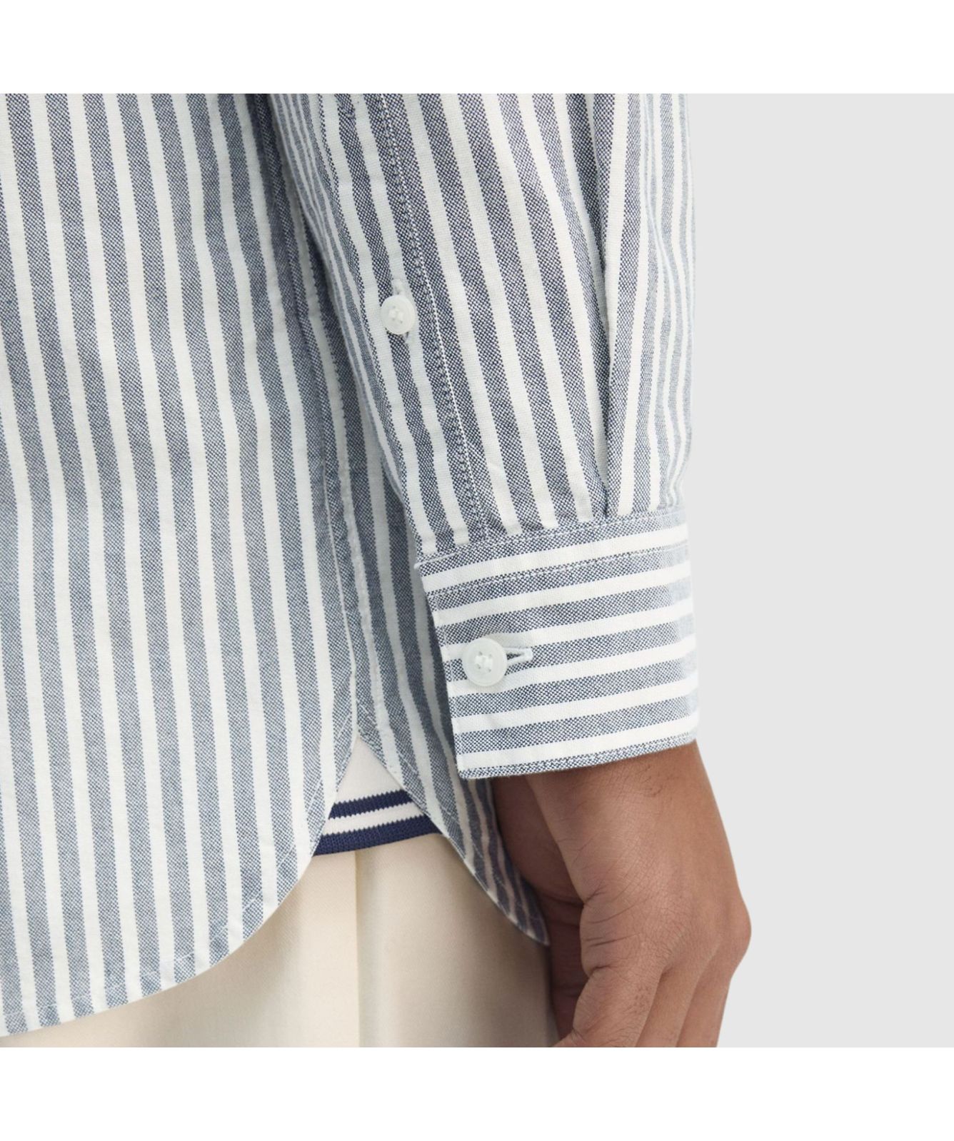 Fred Perry Stripe Oxford Shirt | Blue - M6574-X86, ﻿Green - M6574-X89