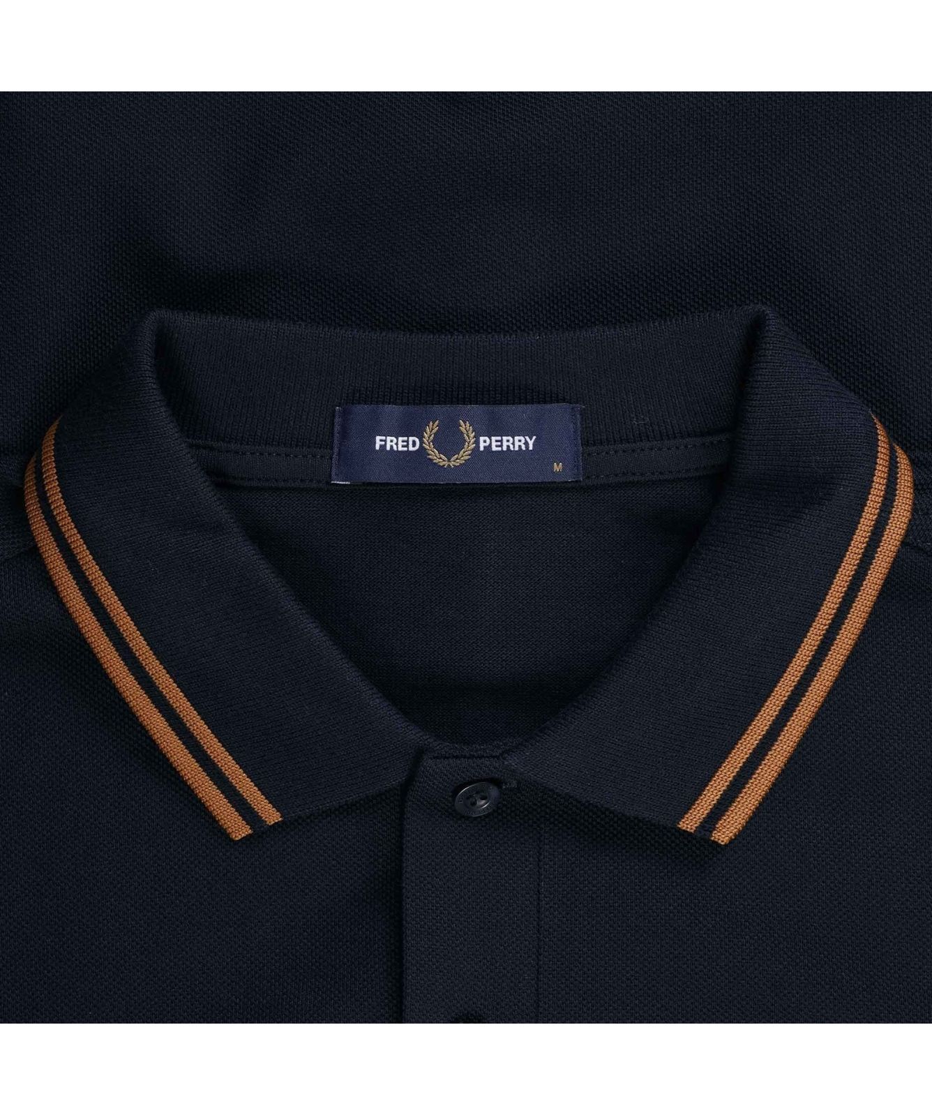 Fred Perry Twin Tipped Polo Shirt | brown-M3636-S54-beige-691