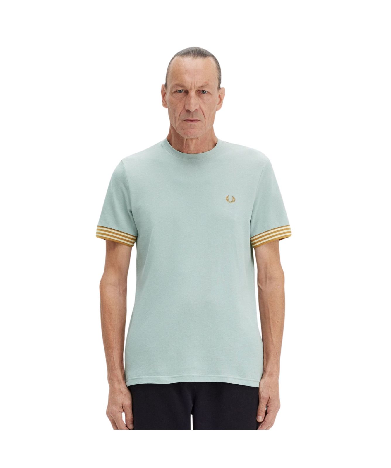 Fred Perry Mens Striped Cuff T-Shirt - M7707
