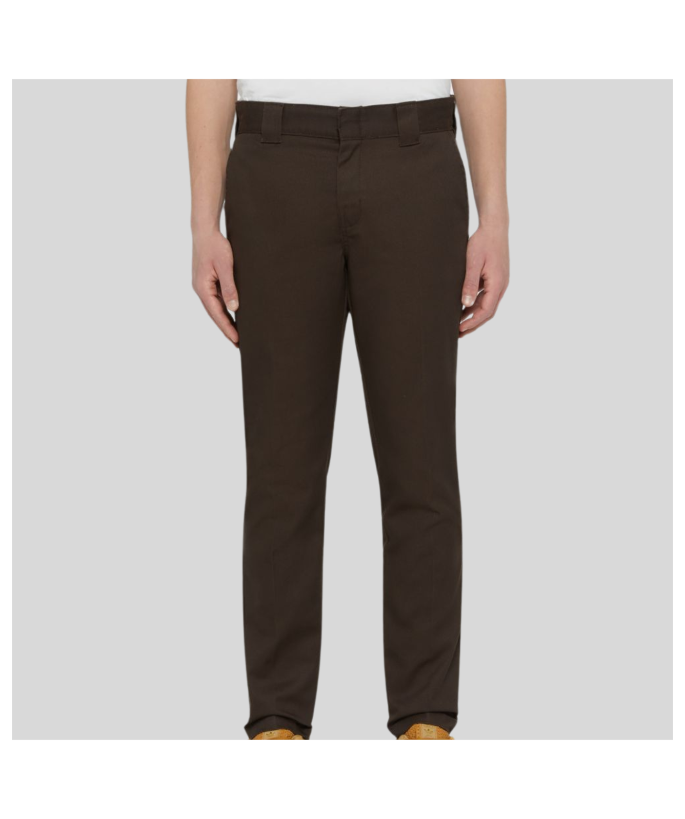 Dickies 872 Slim Fit Men's Work Trousers Dark Brown ﻿DK0A4XK8DBX1