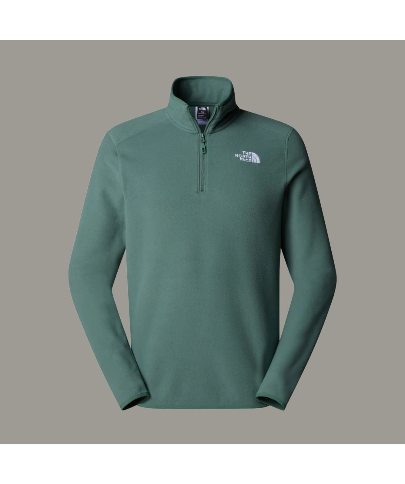 The North Face 100 Glacier ¼ Zip Fleece | Duck Green - NF0A855WHCH