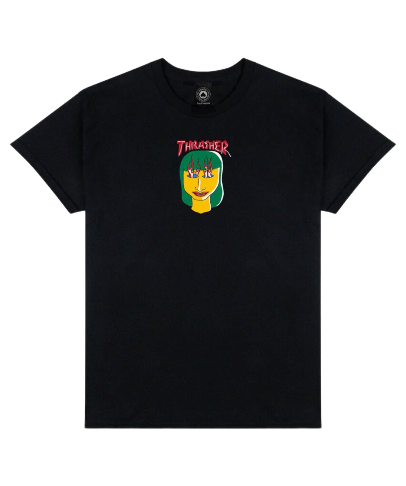 Original Thrasher Wolf Shirt Thrasher Talk Shit T-Shirt Black 145446