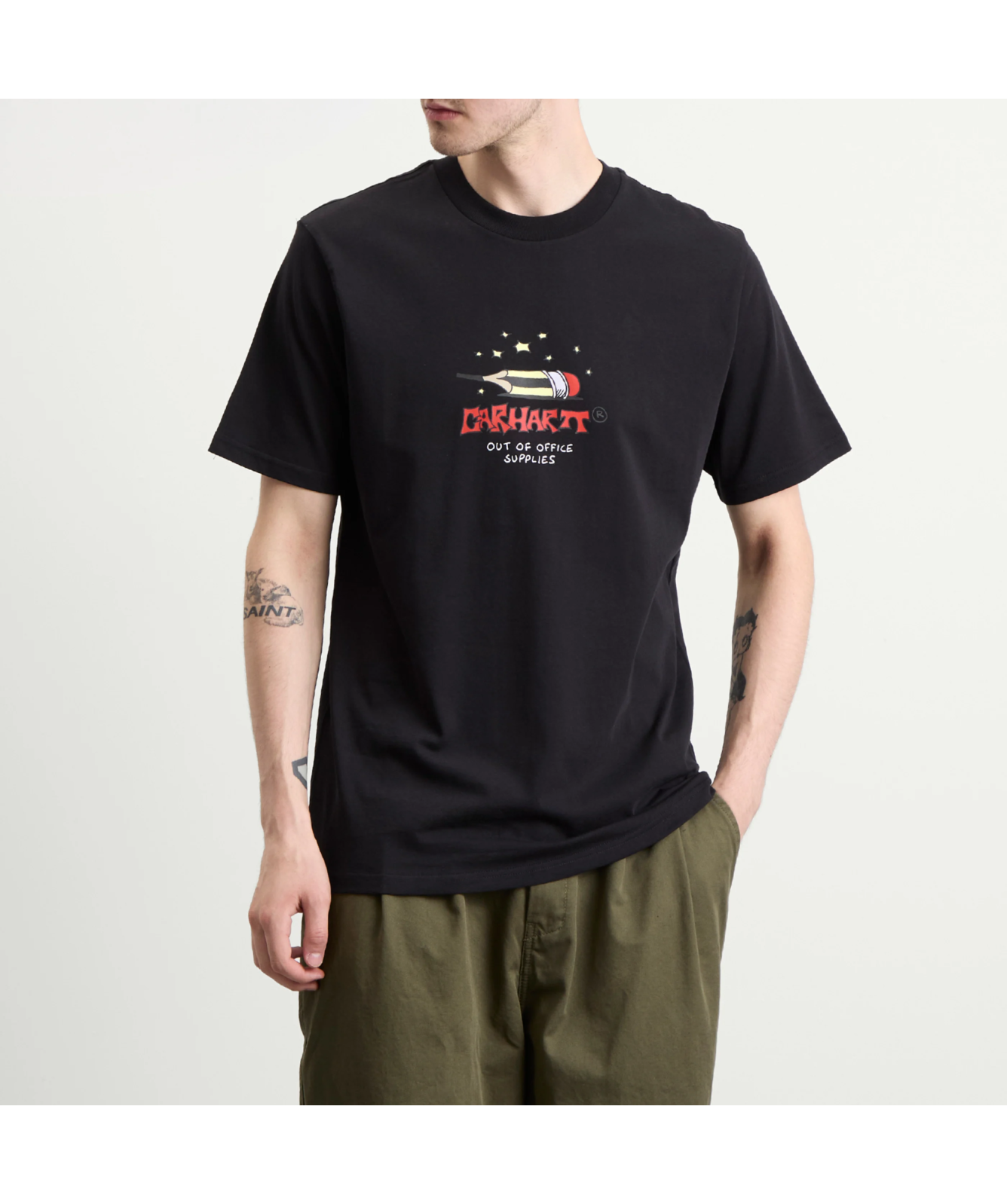 【carhartt】\"S/S Work Life Romance\"コットン半袖Tシャツ/White Carhartt WIP Work Life Romance T-Shirt | White – Page Work
